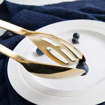 Food Tongs, Stainless Steel Kitchen Tongs Salad Tongs for Cooking, Barbecue, Pastry, Sandwich, Ice, Serving Scissors Tongs