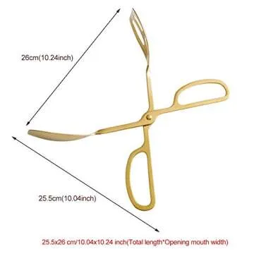 Food Tongs, Stainless Steel Kitchen Tongs Salad Tongs for Cooking, Barbecue, Pastry, Sandwich, Ice, Serving Scissors Tongs