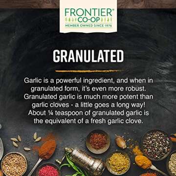 Premium Frontier Co-op Garlic Granules for Culinary Delight