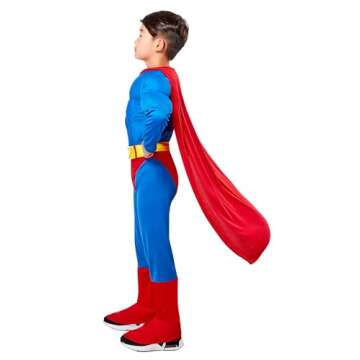 Rubies Child's Super DC Heroes Deluxe Muscle Chest Superman Costume, Toddler