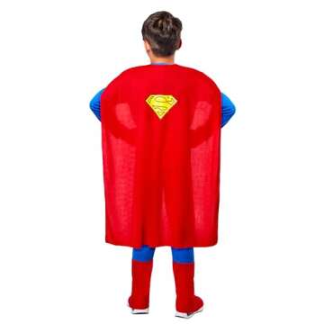 Rubies Child's Super DC Heroes Deluxe Muscle Chest Superman Costume, Toddler