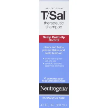 Neutrogena T/Sal Therapeutic Shampoo for Scalp Build-Up Control with Salicylic Acid, Scalp Treatment for Dandruff, Scalp Psoriasis & Seborrheic Dermatitis Relief, 4.5 fl. oz