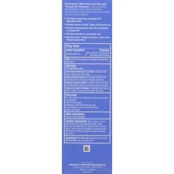 Neutrogena T/Sal Therapeutic Shampoo for Scalp Build-Up Control with Salicylic Acid, Scalp Treatment for Dandruff, Scalp Psoriasis & Seborrheic Dermatitis Relief, 4.5 fl. oz