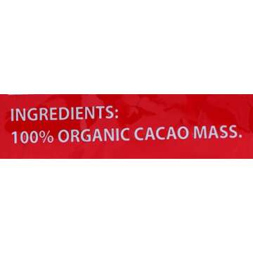 Pascha Organic 100% Cacao Chocolate Chips - Unsweetened
