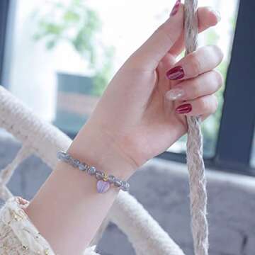 300 Pcs Acrylic Heart Shape Beads for Jewelry Making Craft DIY Bead Colorful Loose Beads for Bracelet Necklace Earrings Small Hole Beads Heart Shaped Spacer Beads Mini Heart Charms (8 Colors)