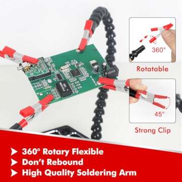 Helping Hands Soldering Station Magnifier for Crafts and Repairs