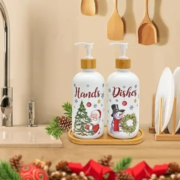 Festive Christmas Soap Dispenser for Kitchen Decor