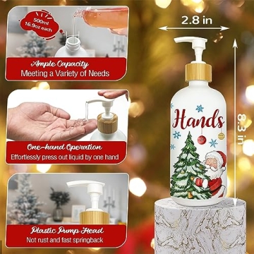 Festive Christmas Soap Dispenser for Kitchen Decor