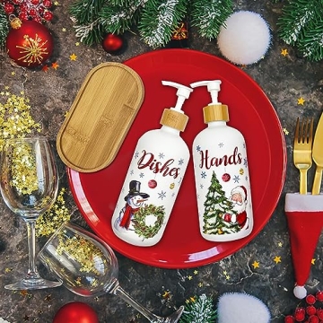 Festive Christmas Soap Dispenser for Kitchen Decor