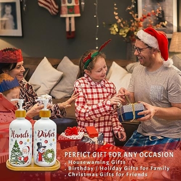 Festive Christmas Soap Dispenser for Kitchen Decor