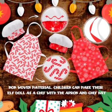 CAILESS Christmas Elf Accessories - 28Pcs Cooking Set