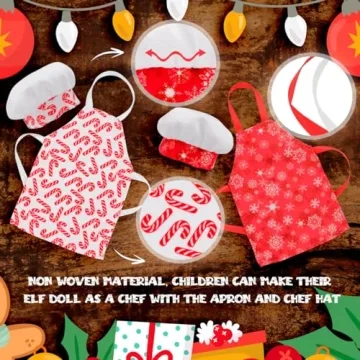 CAILESS Christmas Elf Accessories - 28Pcs Cooking Set