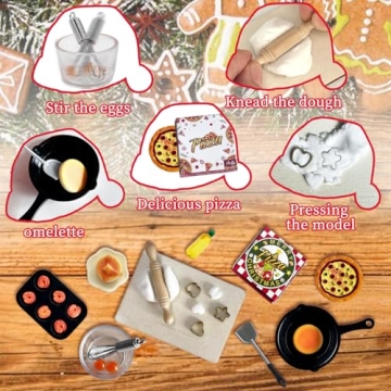 CAILESS Christmas Elf Accessories - 28Pcs Cooking Set