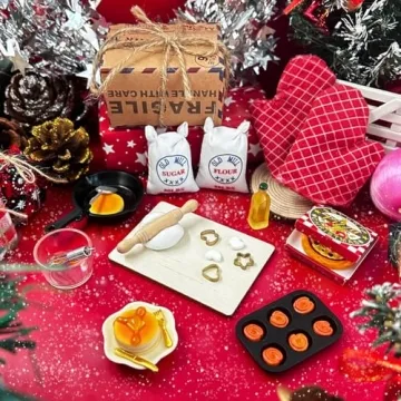 CAILESS Christmas Elf Accessories - 28Pcs Cooking Set