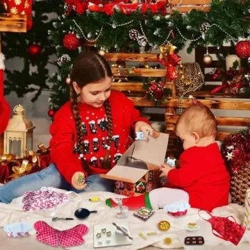 CAILESS Christmas Elf Accessories - 28Pcs Cooking Set