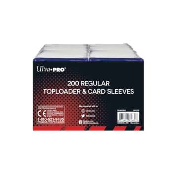 Ultra PRO 3" x 4" Clear Regular Toploaders for Cards with Card Sleeves Bundle Standard Size 200ct Baseball Card Sleeves Trading Card Sleeve Baseball Card Protectors Toploader Card Protectors