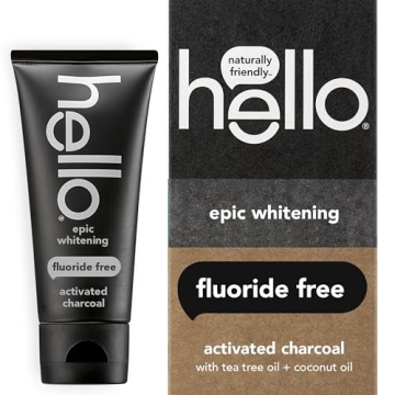 Hello Activated Charcoal Toothpaste: Vegan, Fluoride-Free Whitening
