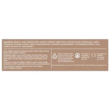 Vegan Activated Charcoal Toothpaste Fluoride-Free Whitening