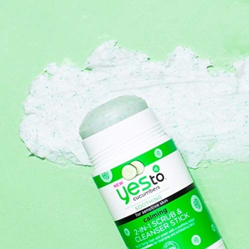 Yes To Cucumbers 2-in-1 Scrub & Cleanser Stick for Sensitive Skin