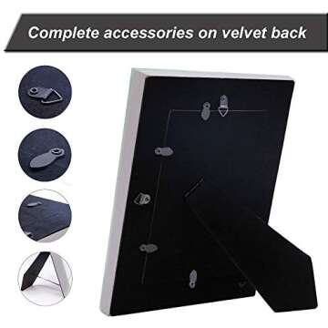 Meetart Mirror Photo Frame 5x7 inch 2 Piece Pack for Home Decoration Wall Hang or Tabletop Display