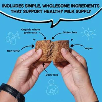 Bobo's Lactation Oat Bars for Breastfeeding Moms, 12 Pack Variety includes Chocolate Chip, Original, and Peanut Butter Chocolate Chip
