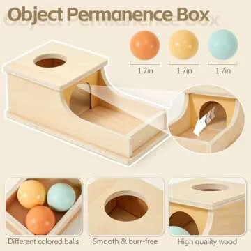 Toyssa 6 in 1 Wooden Montessori Baby Toys for 6-12 Mo
