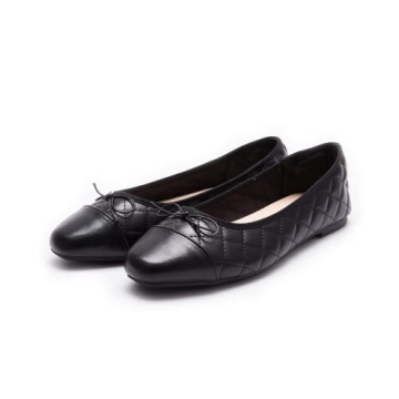 AFEETSING Women's Comfortable Cap Toe Ballet Flats