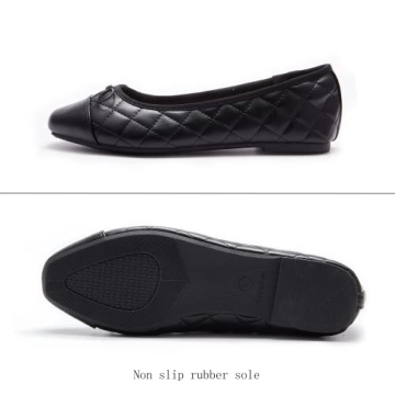 AFEETSING Women's Comfortable Cap Toe Ballet Flats