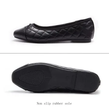 AFEETSING Women's Comfortable Cap Toe Ballet Flats