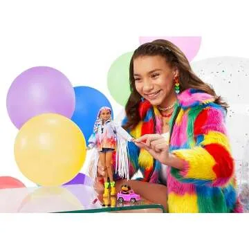 Barbie Extra Doll #5 with Puppy & Layered Outfit