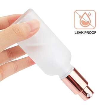 12 Pack Stylish Frosted Atomizers for Perfume & Oils