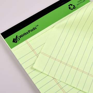 KAISA Eco-Friendly Colored Legal Pads for Everyone