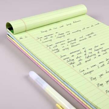 KAISA Eco-Friendly Colored Legal Pads for Everyone