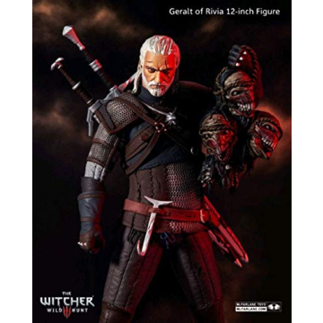 Detailed McFarlane Toys Geralt of Rivia 12" Action Figure