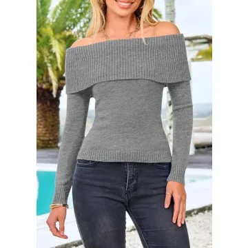 Shop PRETTYGARDEN Women's Cozy Off Shoulder Sweater