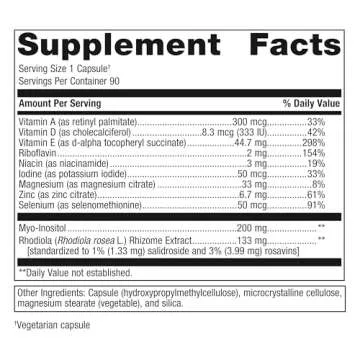 Metagenics Thyrosol Supplement - Supports Thyroid Health* - Supports Fatigue Relief* - with Iodine, ...