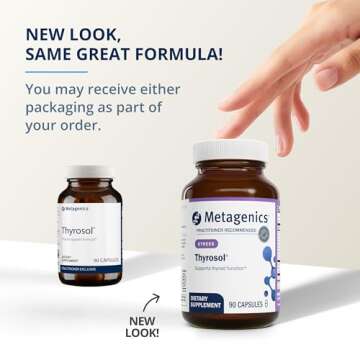 Metagenics Thyrosol Supplement - Supports Thyroid Health* - Supports Fatigue Relief* - with Iodine, Magnesium & More - Non-GMO & Gluten-Free - 90 Count
