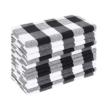 Stylish Ramanta Gingham Cloth Napkins Set of 12 for Any Occasion