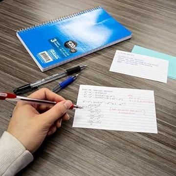 BAZIC 3" X 5" Ruled Index Cards with Colorful Dividers