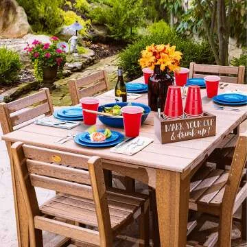 Rustic Double Solo Cup Holder for Kitchen & Party