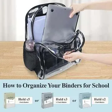 Durable PACKISM Clear Backpack for School and Work