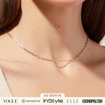 Ana Luisa Link Chain Necklace Adjustable Gold Plated