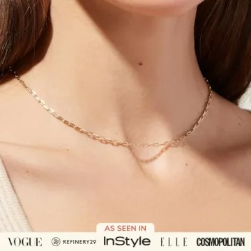 Ana Luisa Link Chain Necklace Adjustable Gold Plated