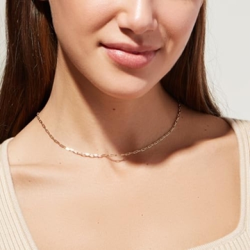 Ana Luisa Link Chain Necklace Adjustable Gold Plated