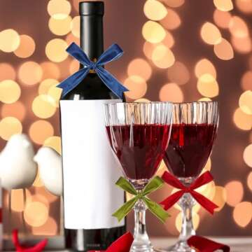 Yilloog 3 Rolls Christmas Velvet Ribbon Single Face Velvet Ribbon Vintage Velvet Ribbon for Christmas Tree Wreaths Gift Wrapping Bows Decoration(1 in X 15 Yard,Wine Red, Olive Green, Royal Blue)