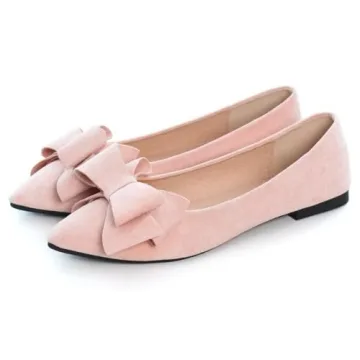 Stylish TN TANGNEST Women Bowknot Flats in Light Pink