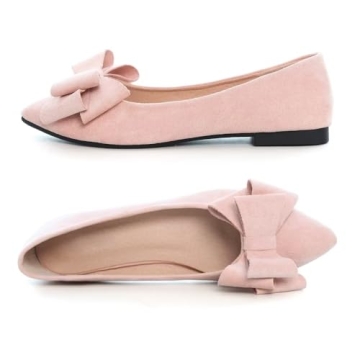 Stylish TN TANGNEST Women Bowknot Flats in Light Pink