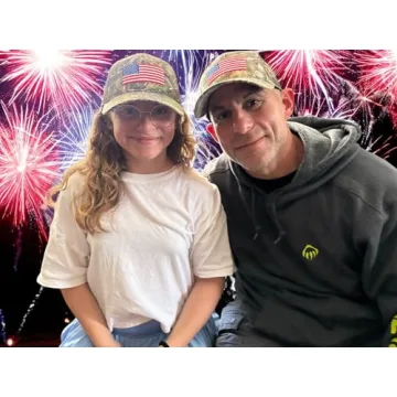 Realtree Camo Hat with American Flag, Adjustable, Comfortable