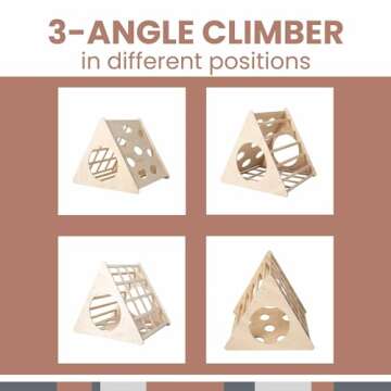 Montessori Climbing Triangle with Ramp for Kids