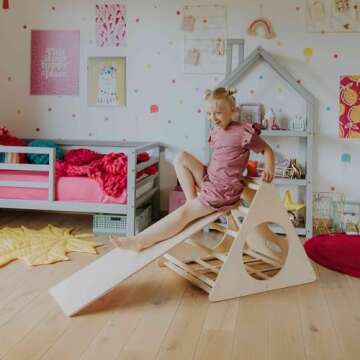 Montessori Climbing Triangle with Ramp for Kids